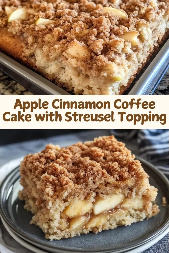 Apple Cinnamon Coffee Cake with Streusel Topping