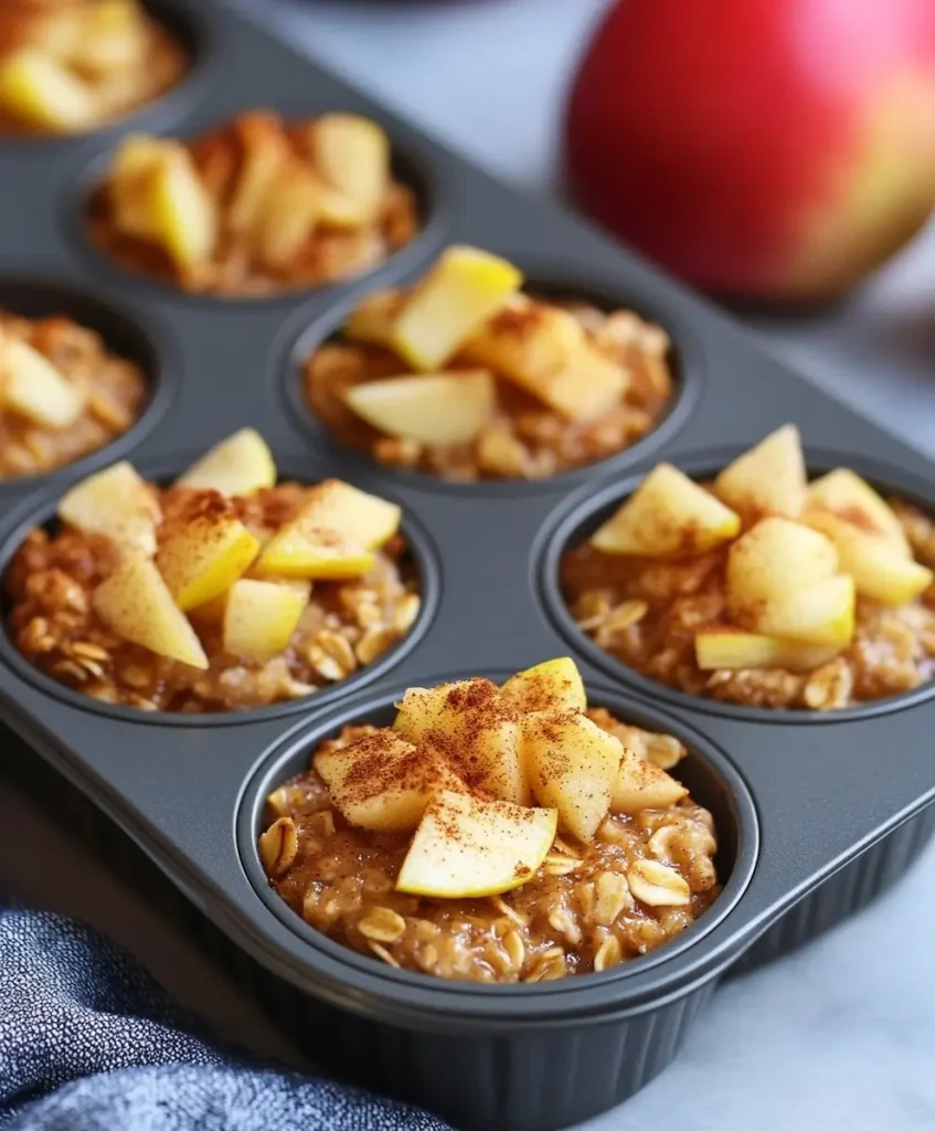 Baked Apple Cinnamon Oatmeal Cups