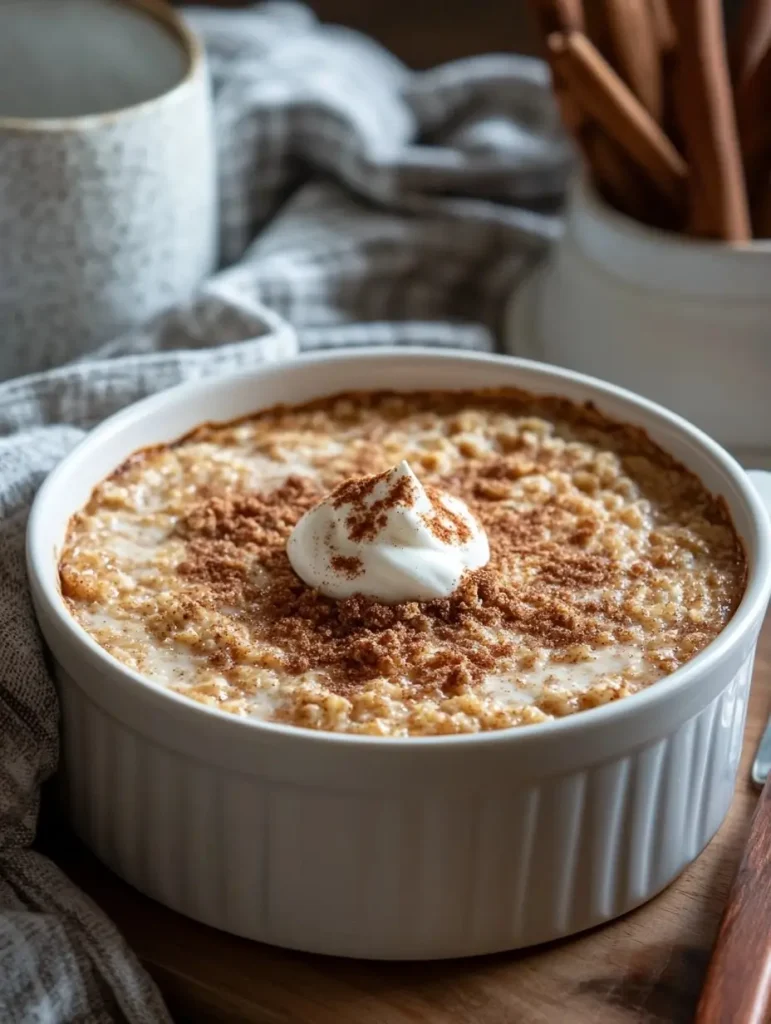 Cinnamon Roll Baked Oatmeal