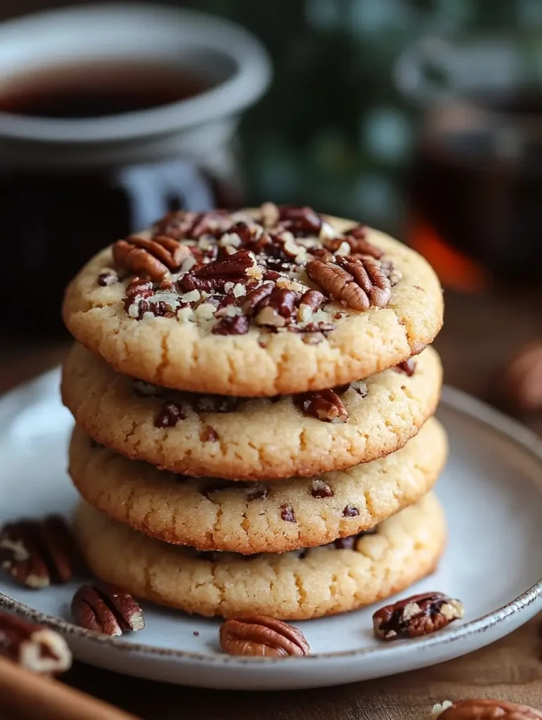Maple Pecan Shortbread Cookies