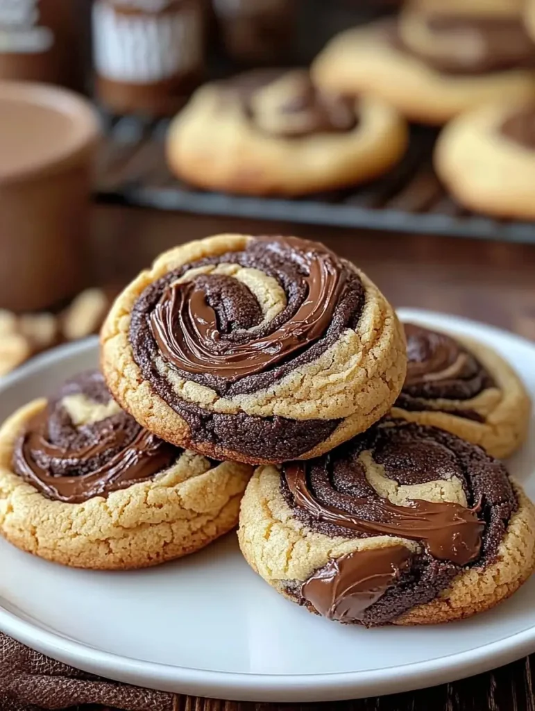 Peanut Butter Brownie Swirl Cookies