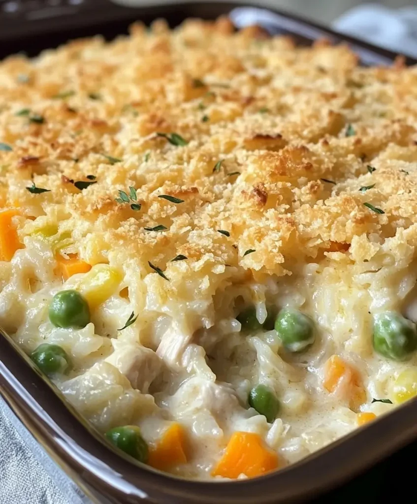 Cheesy Chicken & Rice Casserole