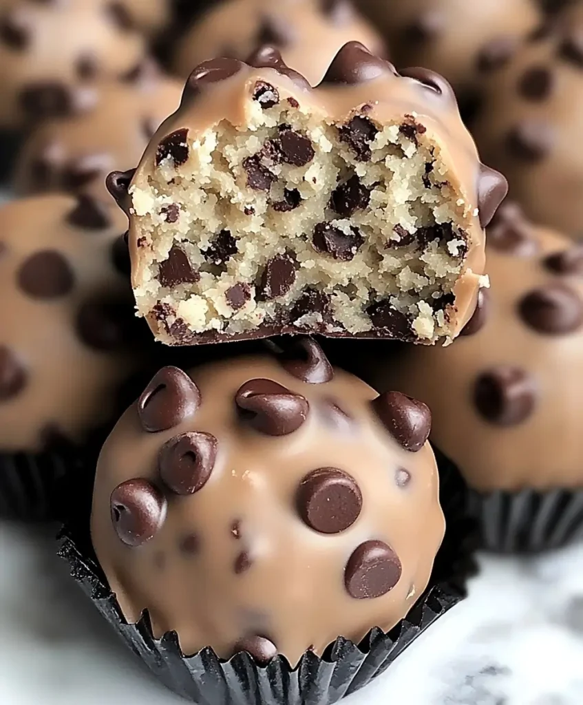 Chocolate Chip Cookie Dough Protein Balls