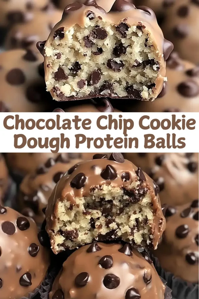 Chocolate Chip Cookie Dough Protein Balls