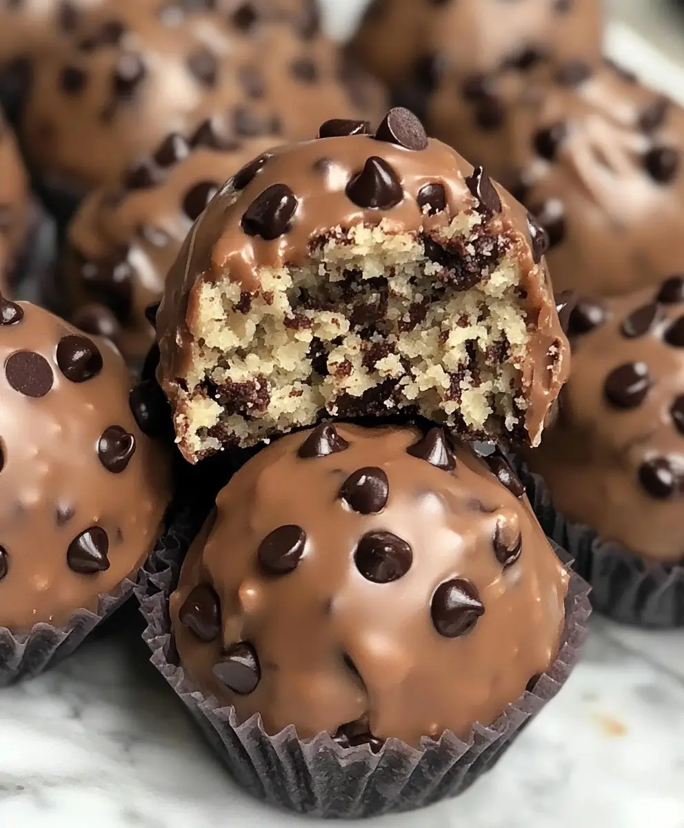 Chocolate Chip Cookie Dough Protein Balls