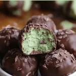 Chocolate Mint Protein Bites