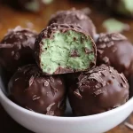 Chocolate Mint Protein Bites