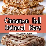 Cinnamon Roll Oatmeal Bars