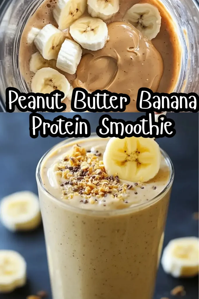 Peanut Butter Banana Protein Smoothie