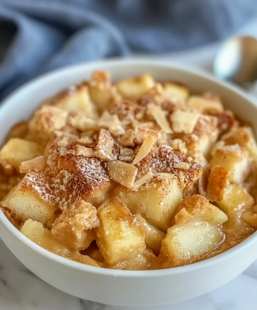 Cinnamon Apple Bread Pudding