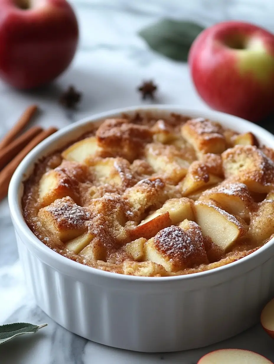 Cinnamon Apple Bread Pudding