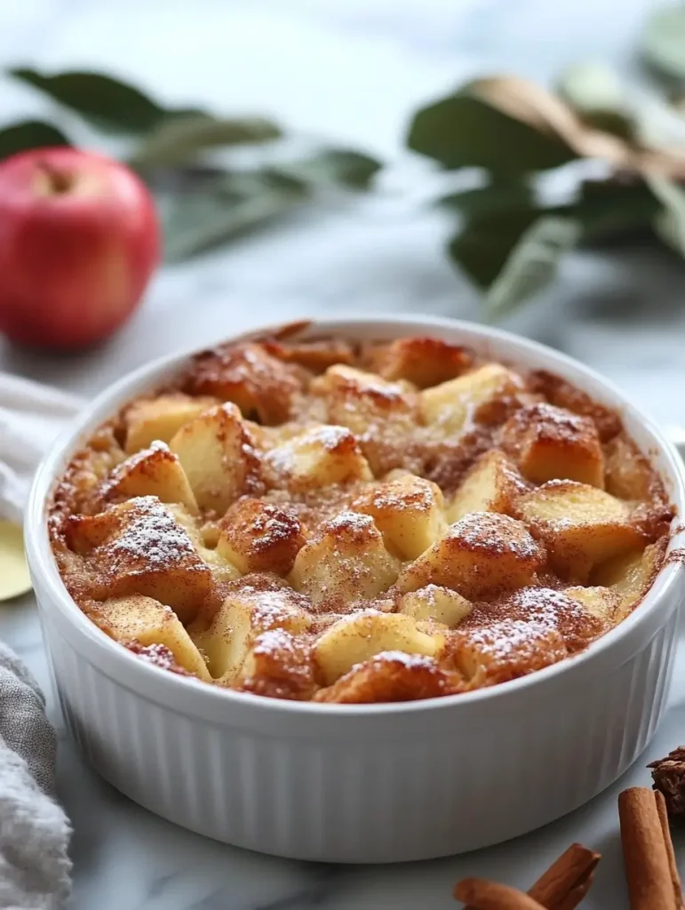 Cinnamon Apple Bread Pudding