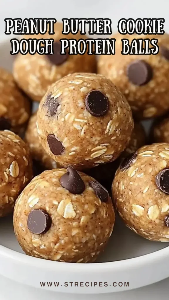 Peanut Butter Cookie Dough Protein Balls