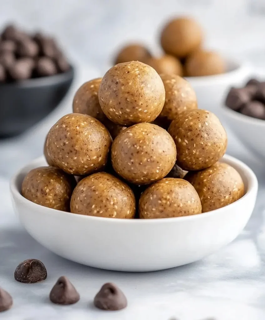 Peanut Butter Cookie Dough Protein Balls