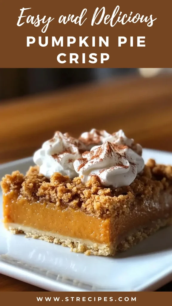 Delicious Pumpkin Pie Crisp with Crust