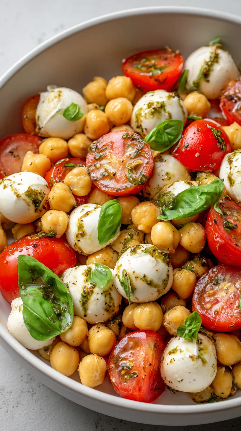 Chickpea, tomato, mozzarella Caprese. Chickpea, tomato, mozzarella Caprese.