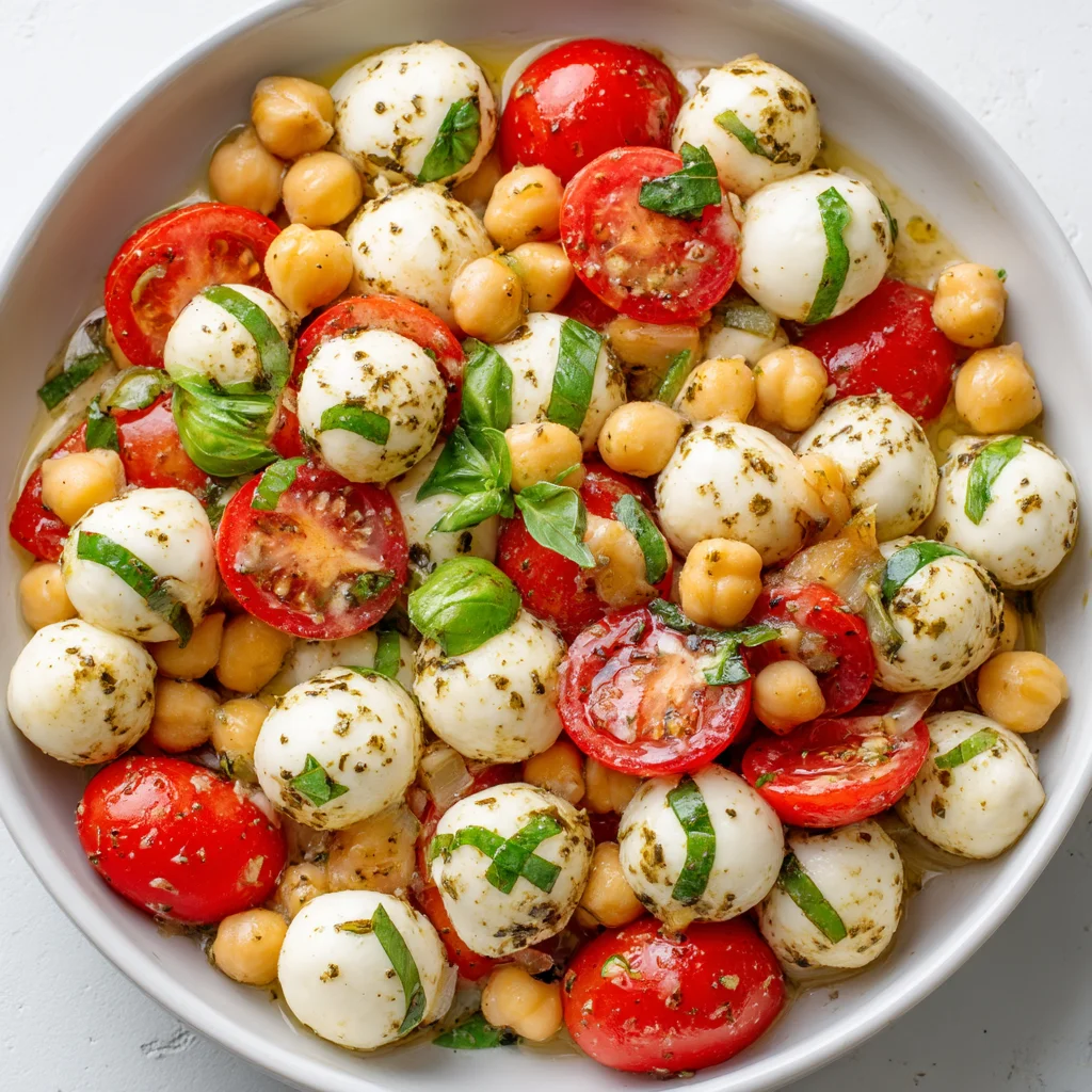 Chickpea Caprese Salad