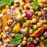 Chickpea Peach Salad