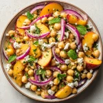 Chickpea Peach Salad