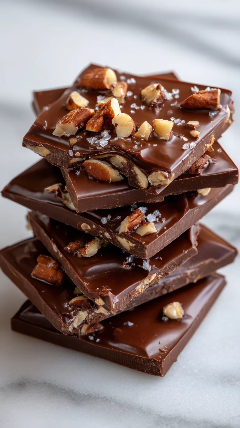 Frozen chocolate yogurt bark pieces on parchment paper. Frozen chocolate yogurt bark pieces on parchment paper.