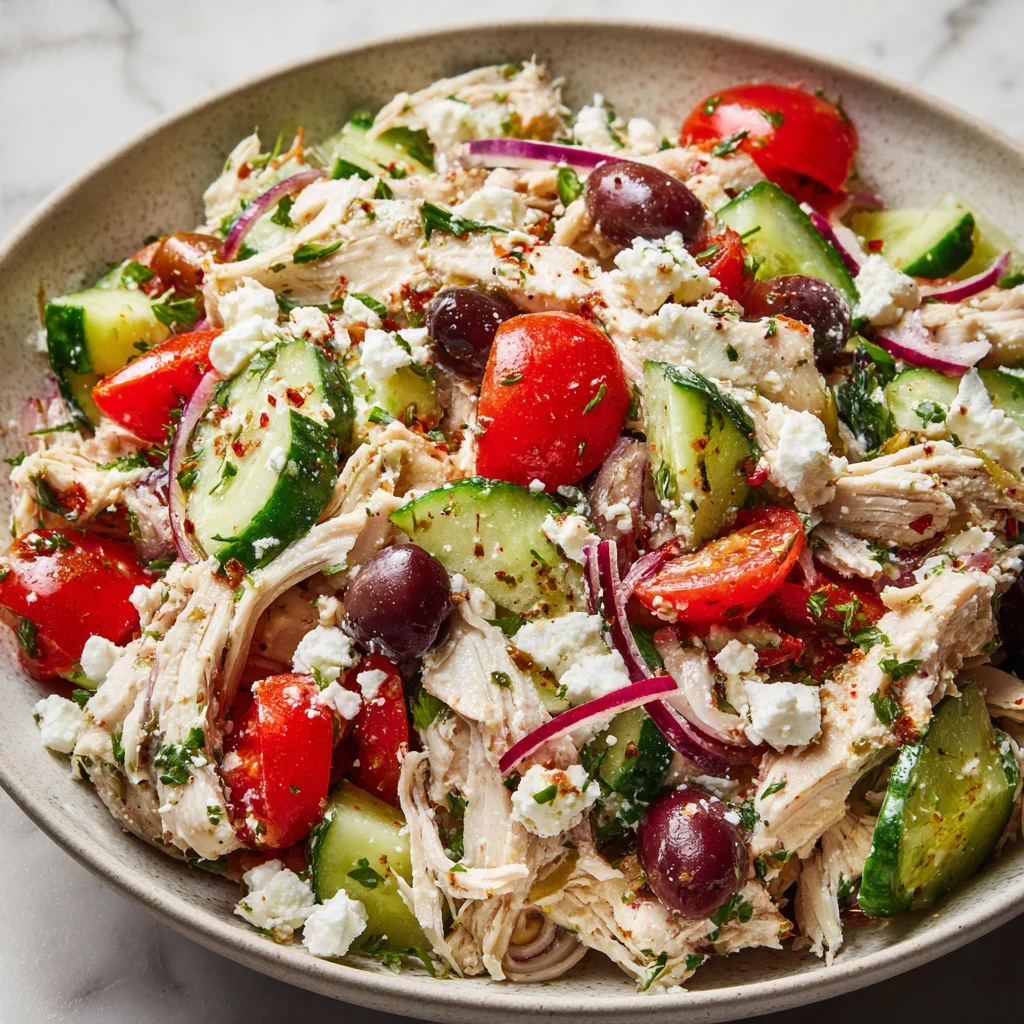 Delicious Greek-Style Chicken Salad Recipe
