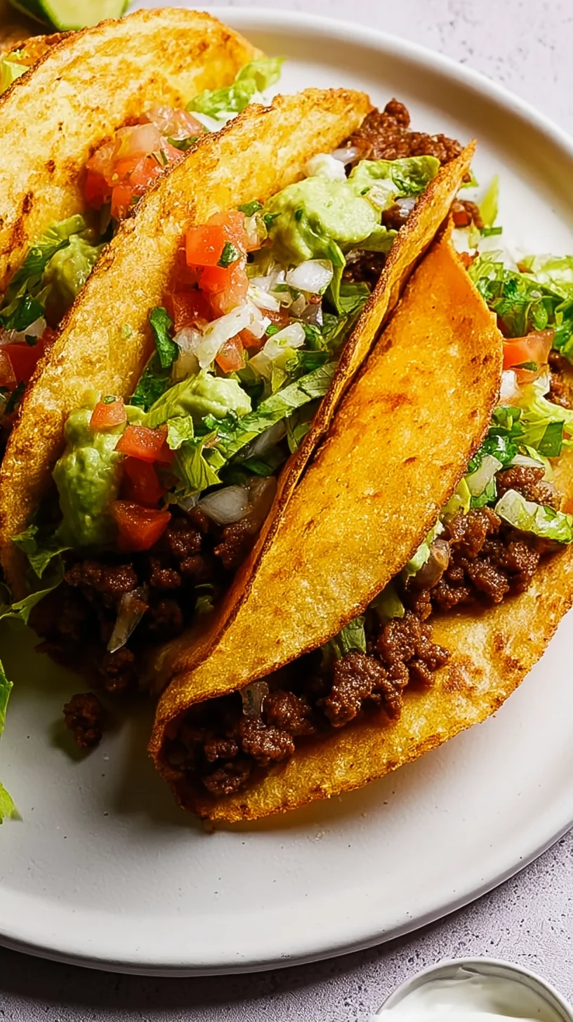 Close-up of a golden-brown pan-fried taco. Close-up of a golden-brown pan-fried taco.