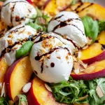Refreshing Peach Burrata Salad Recipe