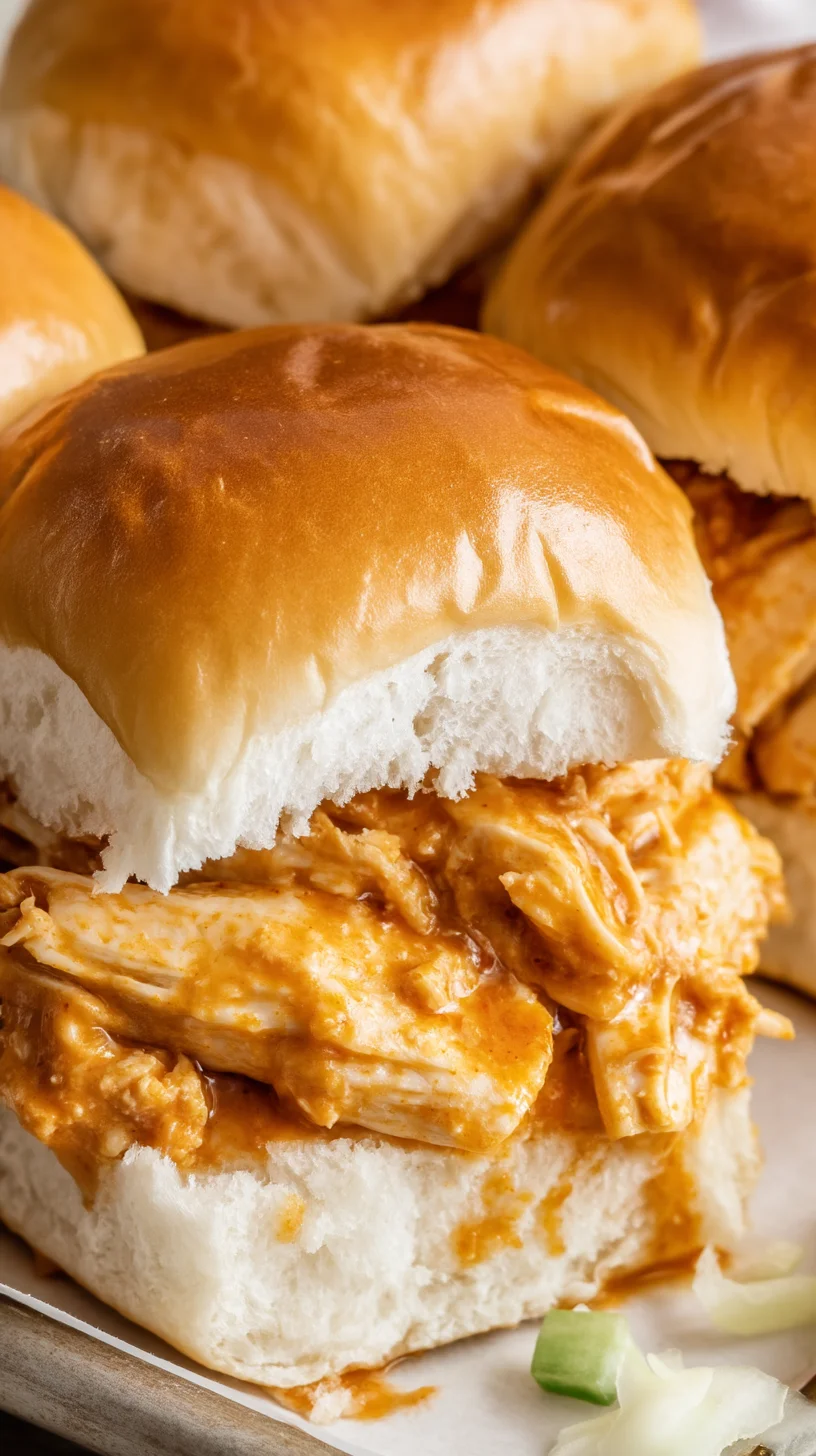 Queso Chipotle Chicken Sliders on a platter.