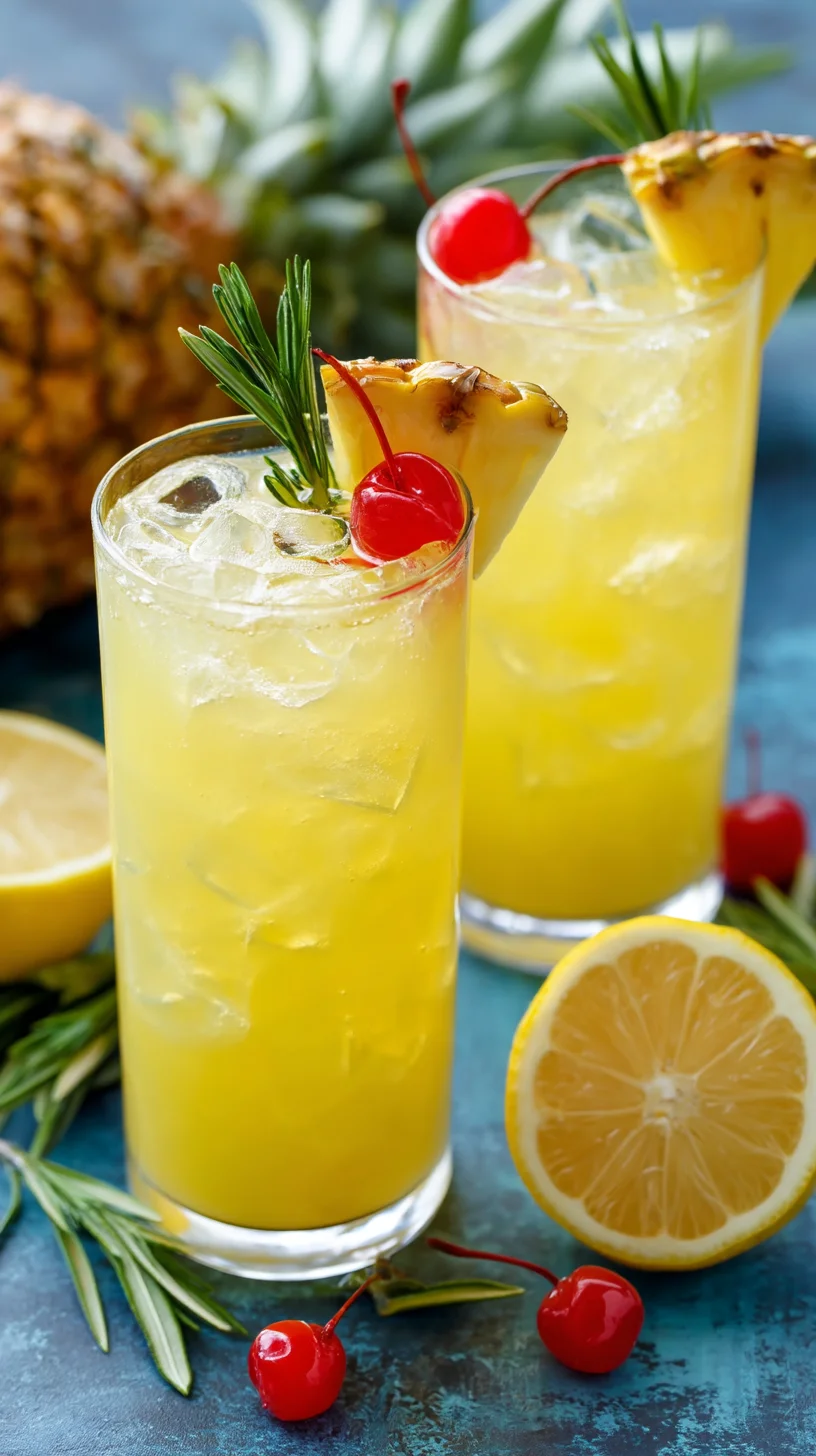 Refreshing homemade pineapple lemonade. Refreshing homemade pineapple lemonade.
