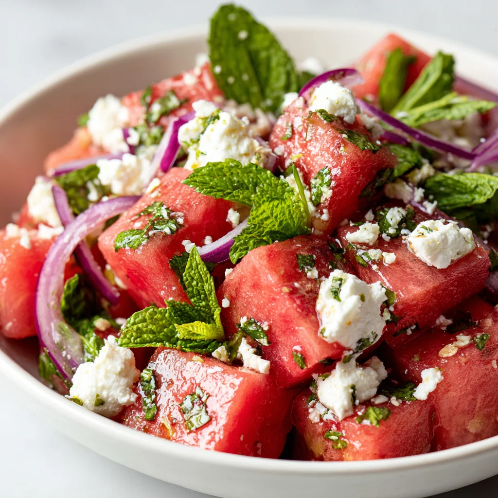 Watermelon Feta Salad Refreshing Summer Recipe