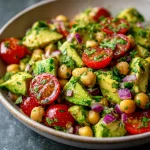 Avocado Chickpea Tomato Salad with Lime - Quick & Healthy!