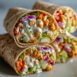 Buffalo Chickpea Salad Wraps