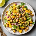 Chickpea Avocado Mango Salad with Chili Lime Dressing