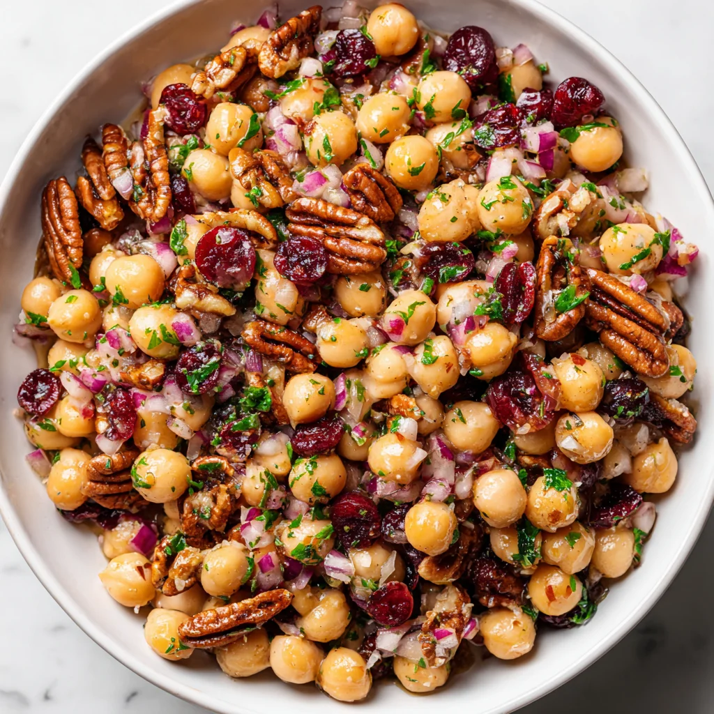 Delicious Cranberry Pecan Chickpea Salad Recipe
