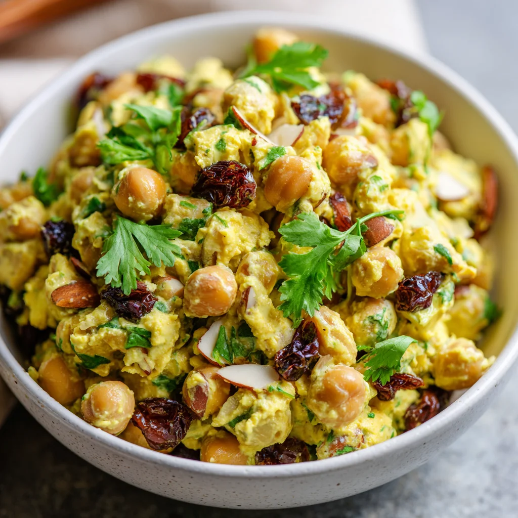 Deliciously Easy Curried Chickpea Salad Recipe