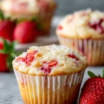 Gluten Free Strawberry Cheesecake Muffins