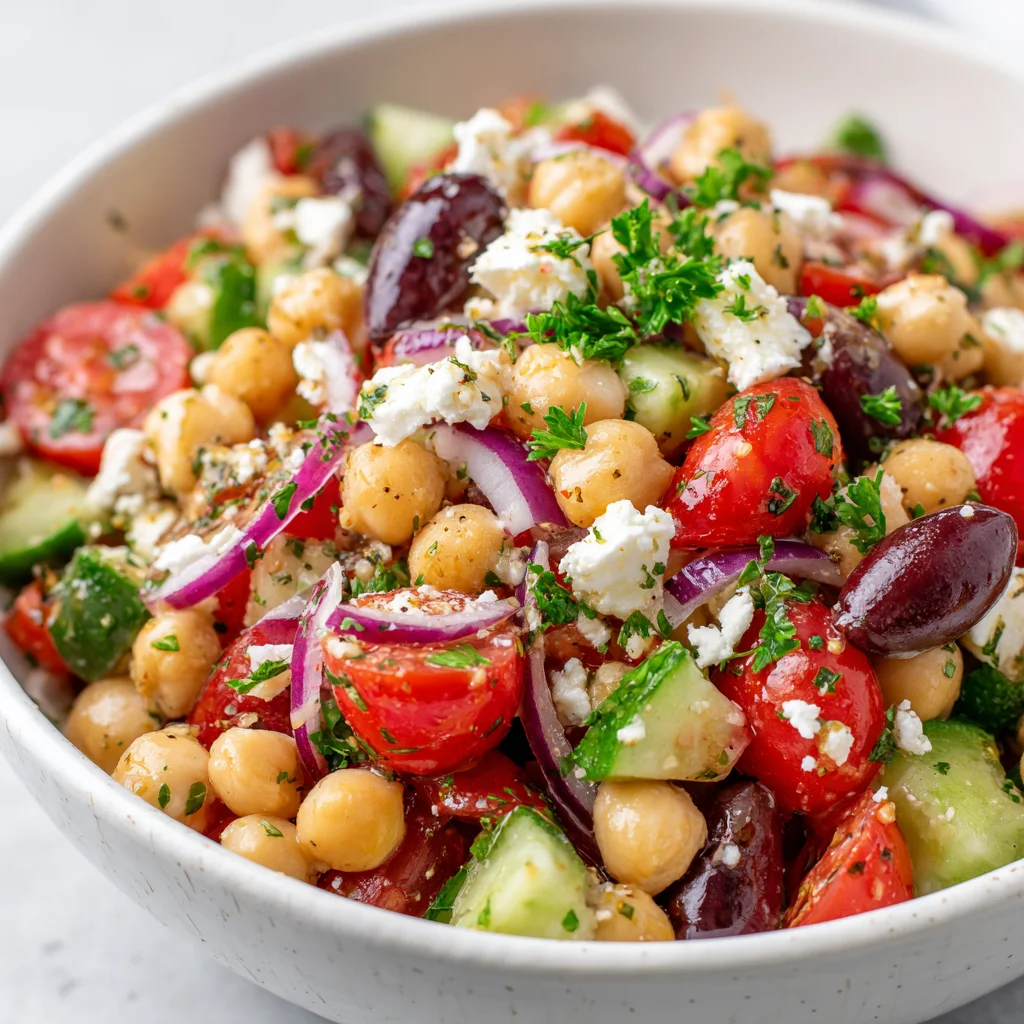 Greek Garbanzo Bean Salad