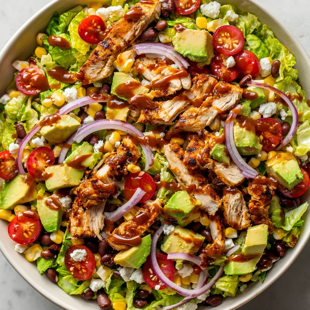 Delicious Healthy BBQ Chicken Chopped Salad Recipe