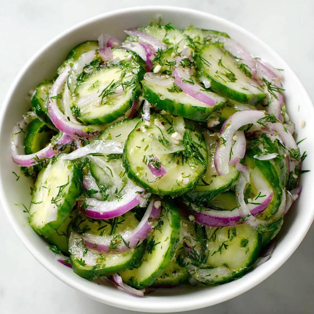 Easy & Refreshing Cucumber Salad Recipe
