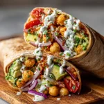 Spicy Chickpea and Avocado Wrap