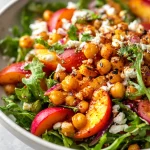 Spicy Peach & Chickpea Salad