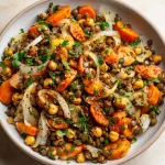 Warm & Cozy Chickpea Lentil Salad