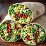 Delicious Avocado Chickpea Salad Wraps Recipe