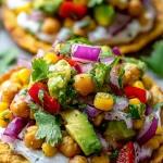 Fresh Corn & Chickpea Tostadas: Quick, Healthy, & Delicious!