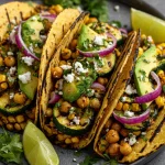 Grilled Zucchini, Corn, & Chickpea Tacos: Quick & Healthy Recipe