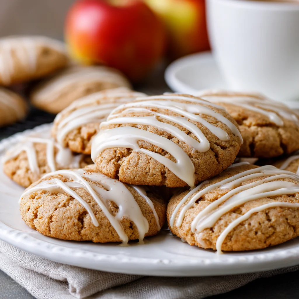 Close-up of an apple cider cookie. Close-up of an apple cider cookie.