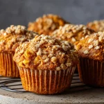 Easy Apple Pumpkin Muffins with Oat Topping 🍎🎃