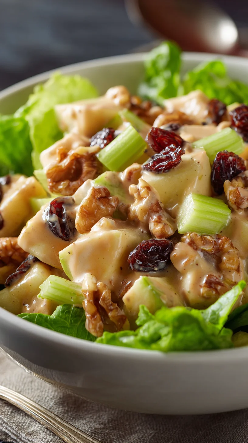 Refreshing apple salad featuring walnuts. Refreshing apple salad featuring walnuts.