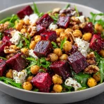 Delicious Arugula, Chickpea, and Roasted Beet Salad Recipe!
