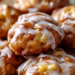 Delicious Baked Apple Fritters with Glaze